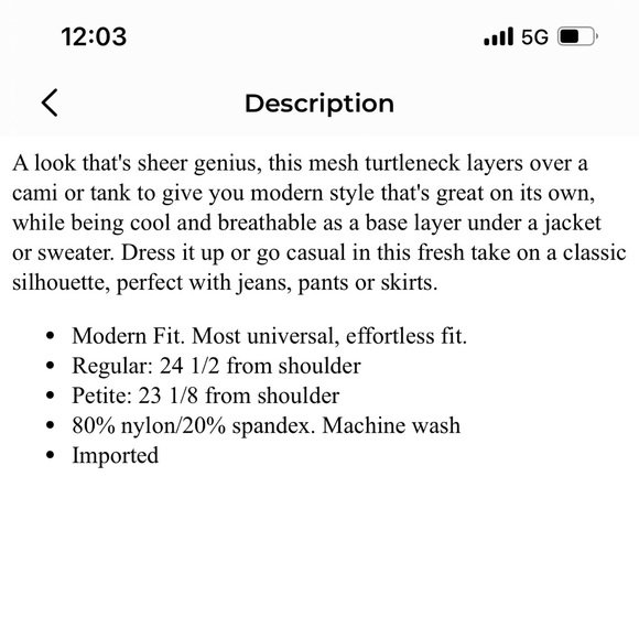 White House Black Market Mesh Burnout Turtleneck M - Picture 6 of 12